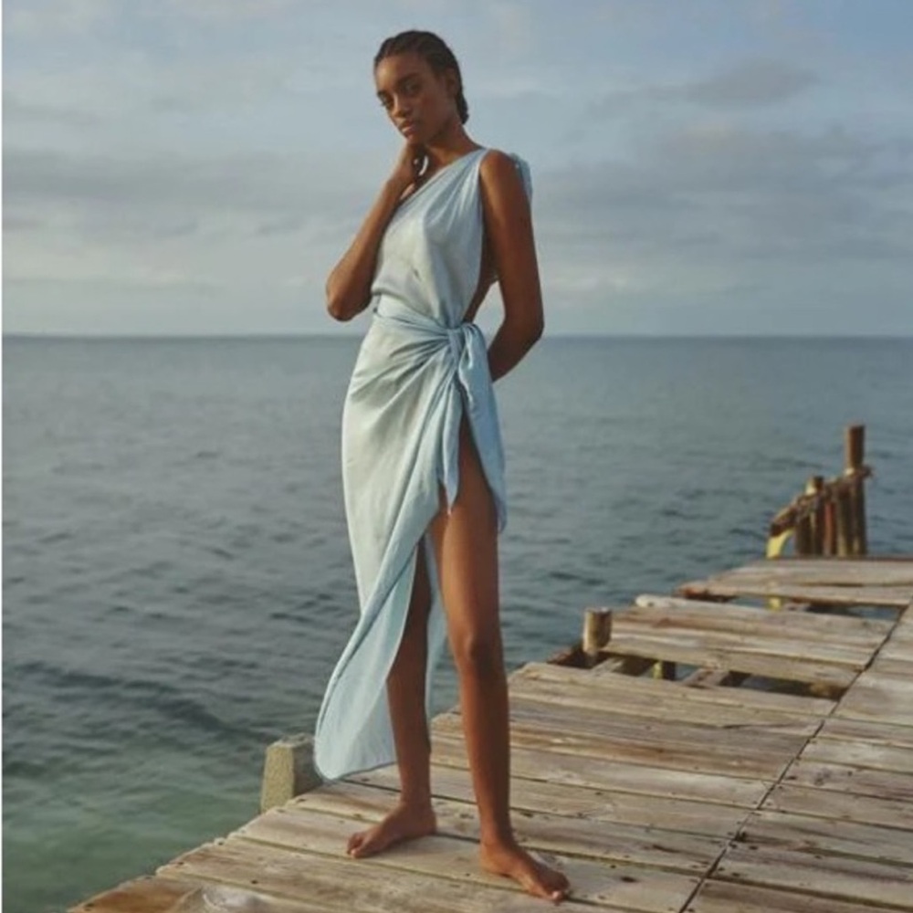 Boabab Marita dress ice blue